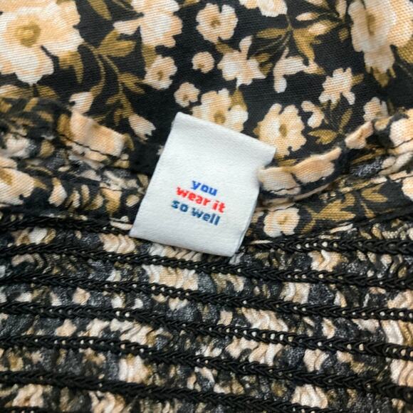 Old Navy Fit & Flare Smocked ditzy Floral Maxi Dress XL Cottage Prairie hippie - Picture 15 of 15